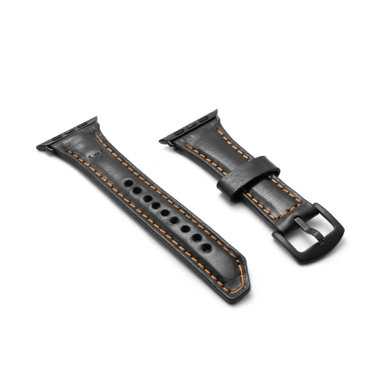 Apple Watch Strap | Black & Orange