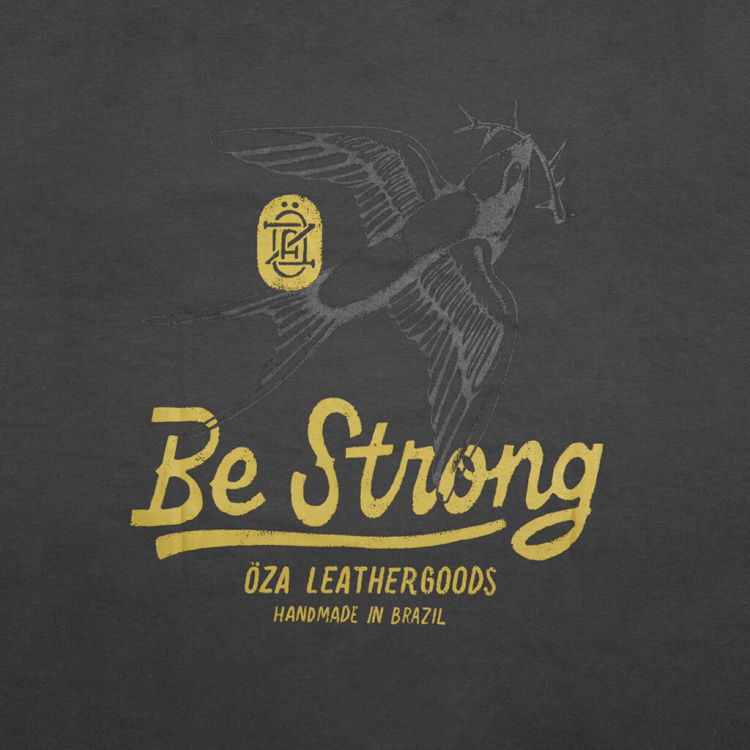 Camiseta Oversized Be Strong | Chumbo