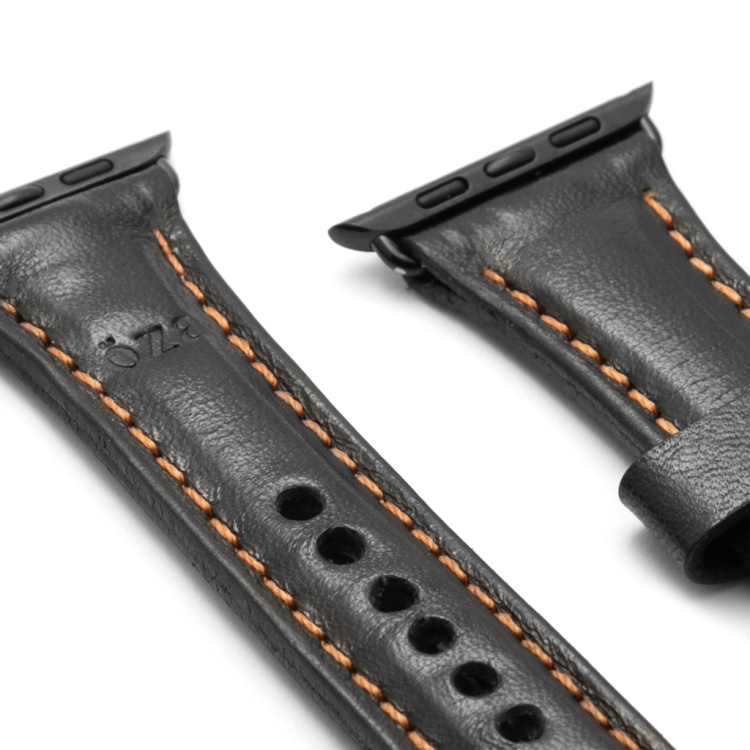Apple Watch Strap | Black & Orange