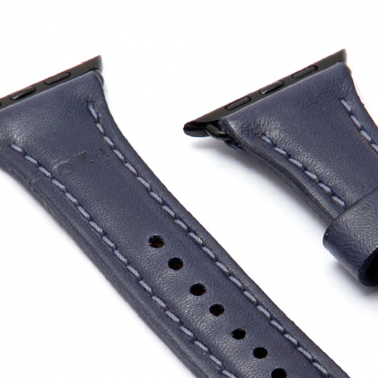 Pulseira para Apple Watch Navy - costura azul